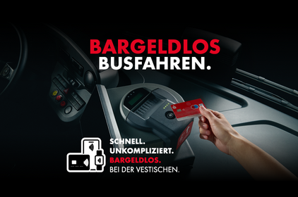 Im Bus mit Karte zahlen