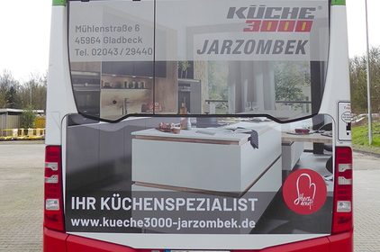Fahrzeugwerbung Heck Küchenspezialist