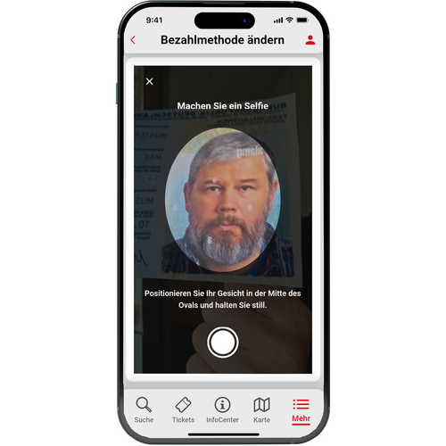 Vestische App Lastschrift Selfie