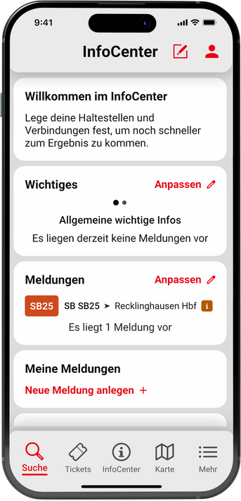 Vestische App InfoCenter