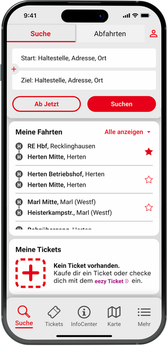 Vestische App Fahrplanauskunft