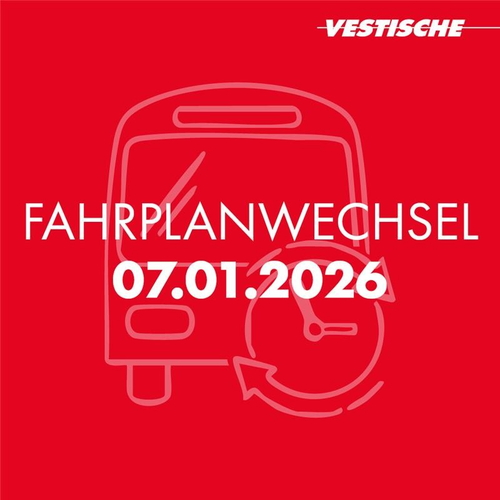 Grafik zum Fahrplanwechsel am 7.1.2026