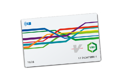 Abbildung SchokoTicket Chipkarte im Multilayout