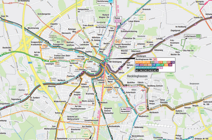 Liniennetzplan Recklinghausen
